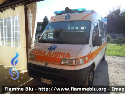 Fiat Ducato II serie
Nico Soccorso Migliarino (FE)
 Ambulanza Nico 9 Allestimento Cevi Carrozzeria Europea
 Ex ambulanza di emergenza ora adibita ai trasporti ordinari
Parole chiave: Fiat Ducato_IIserie Ambulanza