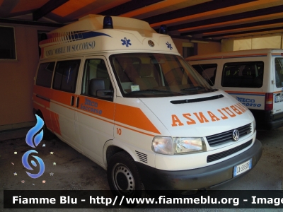 Volkswagen Transporter T4
Nico Soccorso Migliarino (FE)
 Nico 10
Allestimento EDM Forlì
Ambulanza per servizi ordinari
Parole chiave: Volkswagen Transporter_T4 Ambulanza