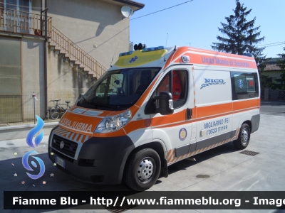 Fiat Ducato X250
Nico Soccorso Migliarino (FE)
 Postazione 118 Bosco Mesola 
in convenzione con Ferrara Soccorso
 Ambulanza Nico 21
 Allestimento MAF
Parole chiave: Fiat Ducato_X250 Ambulanza