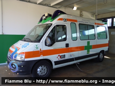 Fiat Ducato III serie 
Pubblica Assistenza Croce Verde Reggio Emilia
 "Victor 12"
 Allestita Aricar
Parole chiave: Fiat Ducato_IIIserie Ambulanza