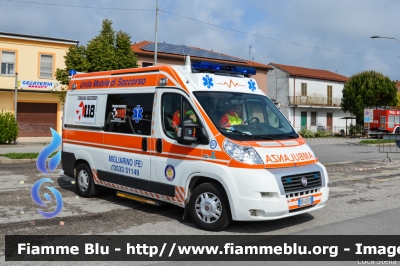 Fiat Ducato X250
Nico Soccorso - Migliarino
Veicolo Nico 20
Postazione 118 Migliarino
Convenzionato con il 
118 Ferrara Soccorso
Allestimento Cevi
Parole chiave: Fiat Ducato_X250 Ambulanza