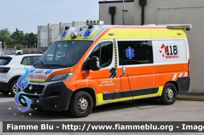 Fiat Ducato X290
118 Romagna Soccorso
Azienda USL della Romagna
Ambito Territoriale di Ravenna
Allestimento Orion
"RA 24"
Parole chiave: Fiat Ducato_X290 Ambulanza