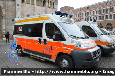 Fiat Ducato X250
Sant'Agostino Soccorso
Allestimento Vision
 FE-SA-19
Mezzo in convenzione con 
118 Ferrara Soccorso
Parole chiave: Fiat Ducato_X250 Ambulanza