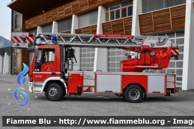 Iveco EuroCargo 120E21 I serie
Vigili del Fuoco
Unione Distrettuale di Cles (TN)
Veicolo ospitato dal Corpo di Cles
AutoScala da 24 metri allestimento Iveco-Magirus
VF A74 TN
Parole chiave: Iveco EuroCargo_120E21_Iserie VFA72TN