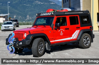 Jeep Rubicon
Vigili del Fuoco
Unione distrettuale di Cles
Corpo Volontario di Coredo (TN)
VF 4L5 TN
Parole chiave: Jeep Rubicon VF4L5TN