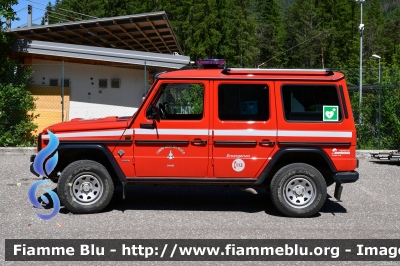  Mercedes-Benz Classe G
Vigili del Fuoco
Unione distrettuale di Fassa
Corpo Volontario di Canazei (TN)
Allestimento Brandschutz
VF 3J5TN
Parole chiave:  Mercedes-Benz Classe_G  VF3J5TN