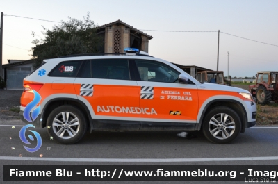 Skoda Kodiaq
118 Ferrara Soccorso
Azienda Ospedaliera Universitaria di Ferrara
Automedica "FE V78"
Allestimento Vision
Parole chiave: Skoda Kodiaq Automedica