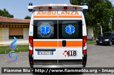 Fiat Ducato X290
Nico Soccorso - Migliarino
Veicolo Nico 27
Postazione 118 Migliarino
Convenzionato con il 
118 Ferrara Soccorso
Allestimento Orion
Parole chiave: Fiat Ducato_X290 Ambulanza