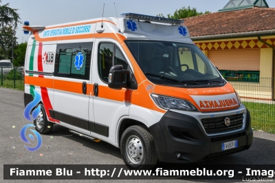 Fiat Ducato X290
Nico Soccorso - Migliarino
Veicolo Nico 27
Postazione 118 Migliarino
Convenzionato con il 
118 Ferrara Soccorso
Allestimento Orion
Parole chiave: Fiat Ducato_X290 Ambulanza