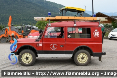 Fiat Campagnola II serie
Vigili del Fuoco
Unione Distrettuale di Cles
Corpo Volontario di Preghena (TN)
Veicolo storico in servizio fino al 2019
VF 9T7 TN
Parole chiave: Fiat Campagnola_IIserie VF9T7TN