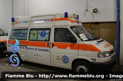 Volkswagen Transporter T4 
Associazione Volontari Trasporto Infermi Madonna di Campiglio
Allestita Aricar
Parole chiave: Volkswagen Transporter_T4 Ambulanza