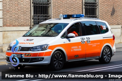 Volkswagen Sharan II serie
118 Ferrara Soccorso
Azienda Ospedaliera Universitaria di Ferrara
Automedica "FE3172"
Allestimento Vision
Parole chiave: Volkswagen Sharan_IIserie Automedica