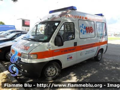 Fiat Ducato II serie
Pubblica Assistenza Gruppo Volontari del Soccorso Roccafranca Ludriano (BS)
Ambulanza Allestimento Bonfanti
Parole chiave: Fiat Ducato_IIserie Ambulanza Reas_2011