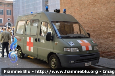 Fiat Ducato II serie
Aeronautica Militare
C.O.F.A.
Poggio Renatico (FE)
Allestimento Bollanti
( con doppie scritte italiano/inglese )
AM BN 046
Parole chiave: Fiat Ducato_IIserie AMBN046 Ambulanza