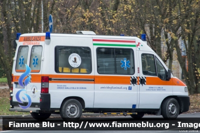 Fiat Ducato II serie
Amici degli Animali Onlus
Ambulanza Veterinaria
Allestimento Mariani Fratelli
Dono della Croce Giallo Blu di Cervia
Parole chiave: Fiat Ducato_IIserie Ambulanza