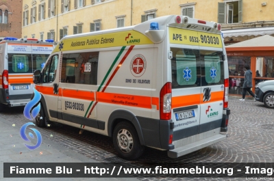 Fiat Ducato X250
Assistenza Pubblica Estense
 Allestimento Vision
 APE 16
Parole chiave: Fiat Ducato_X250 Ambulanza