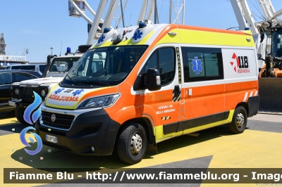 Fiat Ducato X290
118 Romagna Soccorso
Azienda USL della Romagna
Ambito Territoriale di Rimini
"BRAVO 19"
Allestita Safety Car Rimini
Parole chiave: Fiat Ducato_X290  Ambulanza Emerge_Rimini_2024