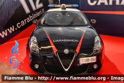 Alfa Romeo Nuova Giulietta restyle
Carabinieri
Nucleo Operativo e RadioMobile
Allestita NCT Nuova Carrozzeria Torinese
Decorazione Grafica Artlantis
CC DR 260
In esposizione al Reas 2019
Parole chiave: Alfa-Romeo Nuova_Giulietta_restyle CCDR260 Reas_2019