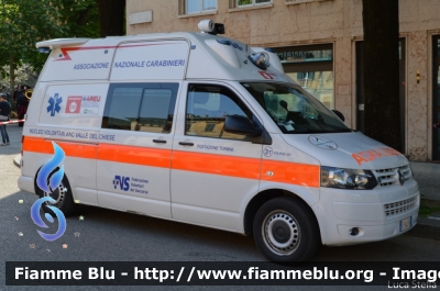 Volkswagen Transporter T5 Resyle
Associazione Nazionale Carabinieri
Sezione di Valle del Chiese
Postazione di Tormini BS
Allestimento Orion
Parole chiave: Volkswagen Transporter_T5_Resyle Ambulanza