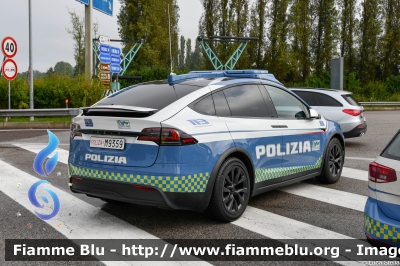 Tesla Model X
Polizia di Stato
Polizia Stradale
in servizio sulla rete CAV
Allestimento All.V.In.
POLIZIA M9359
Parole chiave: Tesla Model_X  POLIZIAM9359 