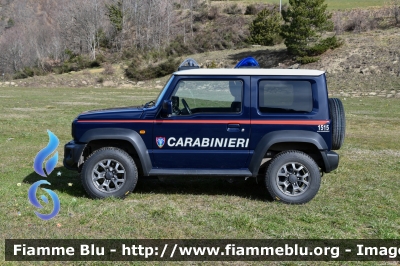 Suzuki Jimny IV serie 
Carabinieri
Comando Carabinieri Unità per la Tutela Forestale Ambientale ed Agroalimentare
Allestimento Focaccia
Parco Nazionale Foreste Casentinesi
CC DY 644
Parole chiave: Suzuki Jimny_IVserie  CCDY644