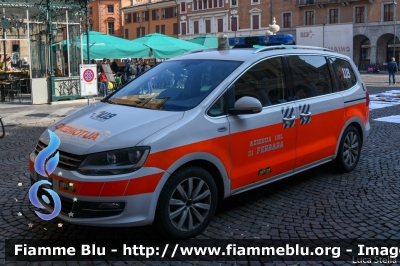 Volkswagen Sharan II serie
118 Ferrara Soccorso
Azienda Ospedaliera Universitaria di Ferrara
Automedica "FE3171"
Allestimento Vision
Parole chiave: Volkswagen Sharan_IIserie Automedica Viva_2018