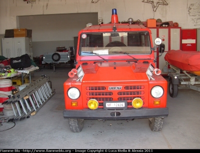 Fiat Campagnola II serie
Vigili del Fuoco
Comando Provinciale di Ferrara
Distaccamento permanente di Cento (FE)
VF 12636
Parole chiave: Fiat Campagnola_IIserie VF12636