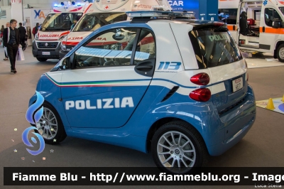 Smart Fortwo II serie
Polizia di Stato
esemplare unico in dotazione alla
 Questura di Brescia
POLIZIA H8371
In esposizione al Reas 2016
Parole chiave: Smart Fortwo_IIserie POLIZIAH8371 REAS_2016