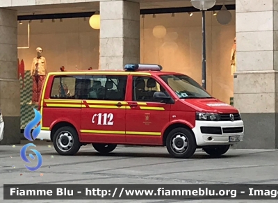 Volkswagen Transporter T5
Bundesrepublik Deutschland - Germania
Berufsfeuerwehr München
Vigili del Fuoco Permanenti
Monaco di Baviera 
