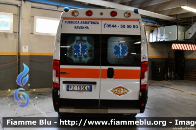 Fiat Ducato X290
Pubblica Assistenza Ravenna
Allestimento Orion
Ravenna 43
Parole chiave: Fiat Ducato_X290 Ambulanza