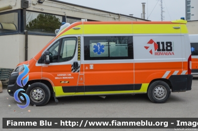 Fiat Ducato X290
118 Romagna Soccorso
Azienda USL della Romagna
Ambito Territoriale di Ravenna
Allestimento Orion
"RA 35"
Parole chiave: Fiat Ducato_X290 Ambulanza