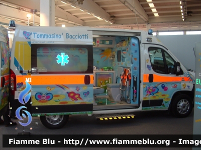 Fiat Ducato X250
 Misericordia di Quinto (FI)
 "Ambulanza Tommasino"
 dono della fondazione "Tommasino Bacciotti"
 Allestita Cevi Carrozzeria Europea
In esposizione al Reas 2008
Parole chiave: Fiat Ducato X250 Ambulanza Reas_2008