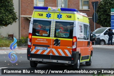 Peugeot Boxer IV serie
118 Romagna Soccorso
Azienda USL della Romagna
Allestita Safety Car Rimini
RMG-011
Ambito di Ravenna
Parole chiave: Peugeot Boxer_IVserie Ambulanza