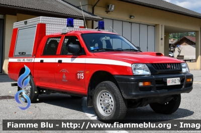 Mitsubishi L200 II serie
Vigili del Fuoco
Unione Distrettuale di Primiero
Corpo Volontario di Mezzano (TN)
 VF F62 TN 
Parole chiave: Mitsubishi L200_IIserie VFF62TN