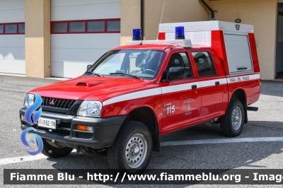 Mitsubishi L200 II serie
Vigili del Fuoco
Unione Distrettuale di Primiero
Corpo Volontario di Mezzano (TN)
 VF F62 TN 
Parole chiave: Mitsubishi L200_IIserie VFF62TN