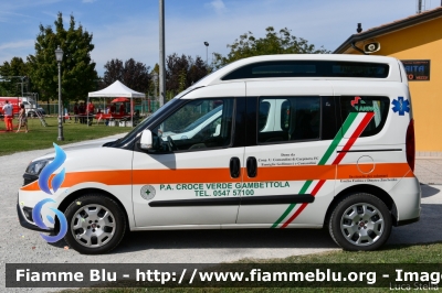 Fiat Doblò IV serie
Pubblica Assistenza
Croce Verde Gambettola (FC)
Allestimento Focaccia
Parole chiave: Fiat Doblò_IVserie