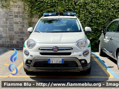 Fiat 500X restyle
Polizia Locale 
Comune di Pino Torinese (To) 
POLIZIA LOCALE YA 120 AN
Parole chiave: Fiat 500X