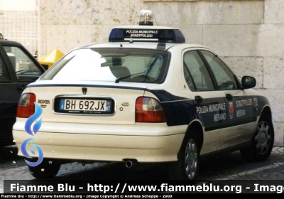 Rover 400
Polizia Municipale - StadtPolizei 
Merano - Meran (BZ)
Parole chiave: Rover 400