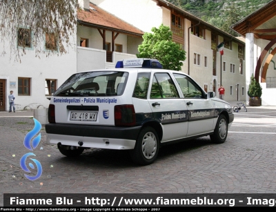 Fiat Tipo II Serie
Polizia Municipale - Gemeindepolizei
Silandro - Shlanders (BZ)
Parole chiave: Fiat Tipo_IIserie