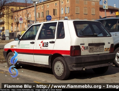 Fiat Uno II Serie
118 Modena Soccorso
Azienda USL di Modena
Autovettura "MO1620" Dismessa
Parole chiave: Fiat Uno_IISerie 118_Modena