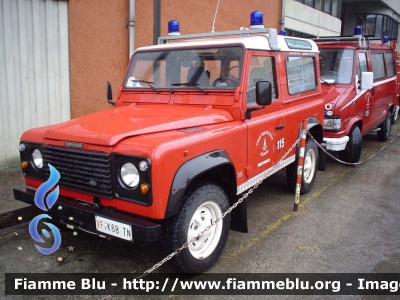 Land Rover Defender 90
Vigili del Fuoco
Distretto della Vallagarina
Corpo Volontario di Brentonico (TN)
VF K68 TN
Parole chiave: Land-Rover Defender_90 VFK68TN