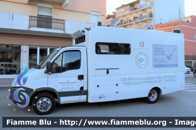 Iveco Daily IV serie
Ministero delle Infrastrutture e dei Trasporti
Direzione Generale Territoriale Sud e Sicilia
Servizio di Polizia Stradale
Centro Mobile Controllo Ciclomotori e Motocicli

allestimento ATAR
Parole chiave: Iveco Daily_IV serie