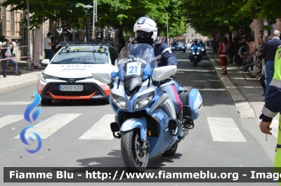 Yamaha FJR 1300 II serie
Polizia di Stato
Polizia Stradale
Allestimento Elevox
POLIZIA G3100
in scorta al Giro d'Italia 2021
Moto "21"
Parole chiave: Yamaha FJR 1300_II serie_POLIZIAG3100_giro italia 2021