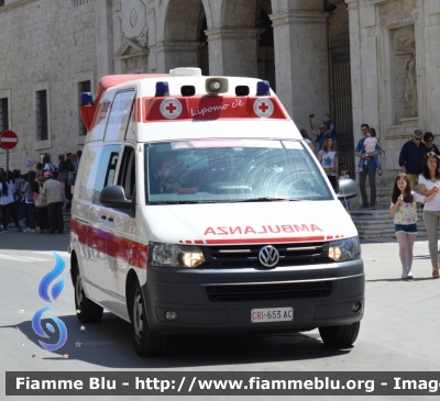 Volkswagen Transporter T5 restyle
Croce Rossa Italiana
Comitato Locale di Lipomo (CO)
Scorta Giro D'Italia 2017
CRI 653 AC
Parole chiave: Volkswagen Transporter_T5_Restyle CRI653AC Ambulanza Giro_Italia_2017