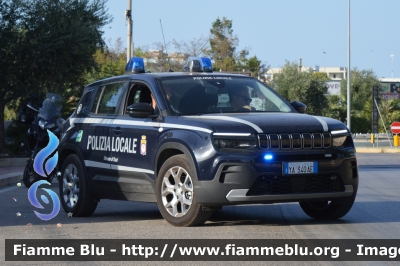 Jeep Avenger
Polizia Locale
Comune di Trani (BT)
Allestimento Futura Veicoli Speciali
POLIZIA LOCALE YA 340 AE
Parole chiave: Jeep Avenger_POLIZIALOCALEYA340AE