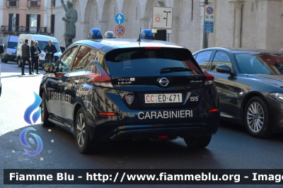 Nissan Leaf II serie
Carabinieri
Comando Carabinieri unità per la tutela Forestale Ambientale ed Agroalimentare
Allestimento Cita Seconda
CC ED 471
Parole chiave: Nissan Leaf_II serie_CCED471