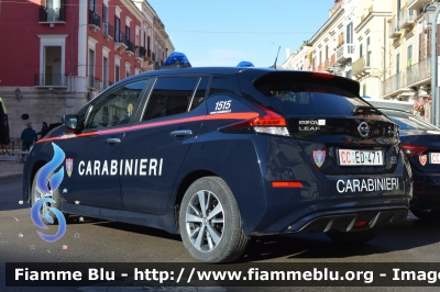 Nissan Leaf II serie
Carabinieri
Comando Carabinieri unità per la tutela Forestale Ambientale ed Agroalimentare
Allestimento Cita Seconda
CC ED 471
Parole chiave: Nissan Leaf_II serie_CCED471