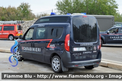 Fiat Doblò XL IV serie
Carabinieri
Nucleo Cinofili
CC DT 419
Parole chiave: Fiat Doblò XL_IV serie_CCDT419