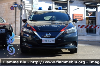 Nissan Leaf II serie
Carabinieri
Comando Carabinieri unità per la tutela Forestale Ambientale ed Agroalimentare
Allestimento Cita Seconda
CC ED 471
Parole chiave: Nissan Leaf_II serie_CCED471