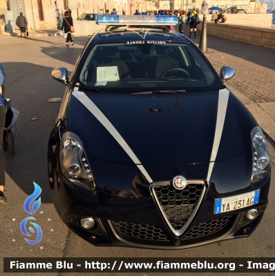 Alfa Romeo Nuova Giulietta
Polizia Municipale
Comune di Bari
POLIZIA LOCALE YA 231 AG
Parole chiave: Alfa-Romeo Nuova_Giulietta POLIZIALOCALEYA231AG